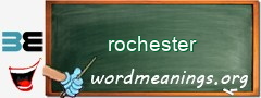 WordMeaning blackboard for rochester